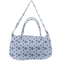 Snowflakes Winter Christmas Removable Strap Handbag by anzea