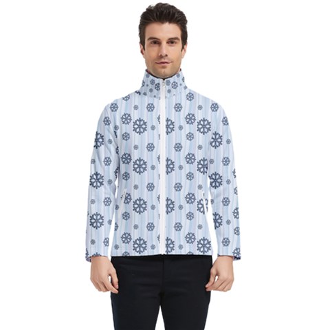 Snowflakes Winter Christmas Men s Bomber Jacket by anzea