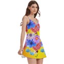 Sleeveless V-Neck Mini Dress (springtime) Body Wrap Sleeveless V-Neck Mini Dress View3