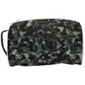 Hunting Motif Camouflage Pattern Print Bk Toiletries Pouch View3