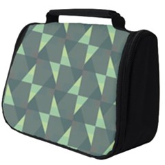 Texture Triangle Full Print Travel Pouch (big) by anzea