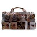 Breeds Of Cats Collage Sports Gym Duffle Bag with Shoe Compartment View2