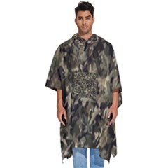 Camouflage Army Survival Uniform Men s Hooded Rain Ponchos by Posterlux