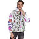 Bottle Chic Print Patterns Men s Puffer Bubble Jacket Coat View3