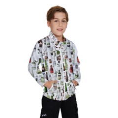 Bottle Chic Print Patterns Kids  Windbreaker by BellaVistaTshirt02