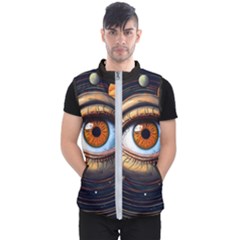 Eye Of The Universe (ai) Men s Puffer Vest by dflcprintsclothing