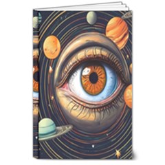 Eye Of The Universe (ai) 8  X 10  Hardcover Notebook by dflcprintsclothing