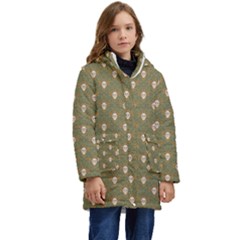 Camping Is Fun! Kids  Hooded Longline Puffer Jacket by GeekLover