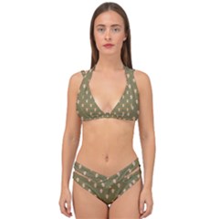 Camping Is Fun! Double Strap Halter Bikini Set by GeekLover