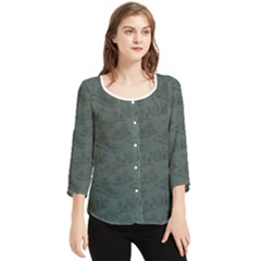 Hide And Seek Champ Chiffon Quarter Sleeve Blouse by GeekLover