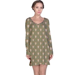 Camping Is Fun! Long Sleeve Nightdress by GeekLover