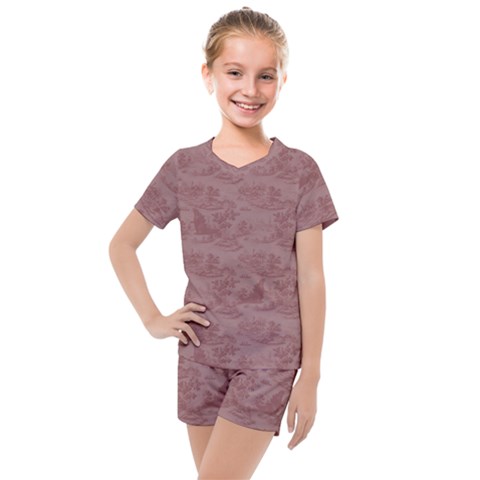 Kaiju Kids  Mesh T-shirt And Shorts Set by GeekLover