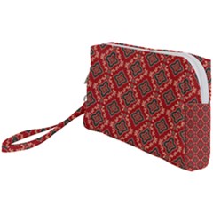 Illustrations Ajrak Abstract Design Pattern Wristlet Pouch Bag (small) by Apenda