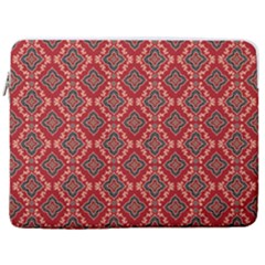 Illustrations Ajrak Abstract Design Pattern 17  Vertical Laptop Sleeve Case With Pocket by Apenda