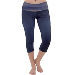 Twilight Serenade Print Capri Yoga Leggings by dflcprintsclothing