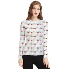 Wine Glass Pattern Women s Long Sleeve Rash Guard by anzea