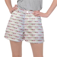 Wine Glass Pattern Women s Ripstop Shorts by anzea