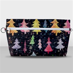 Fun Christmas Trees Adoxali Scandinavian Artistic Background Pattern Handbag Organizer by Maspions