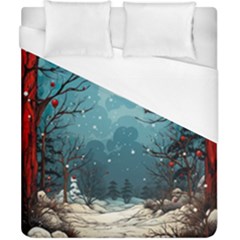 Christmas Frame Border Duvet Cover (california King Size) by Apen