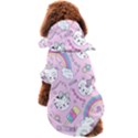 Beautiful Cute Animals Pattern Pink Dog Coat View2