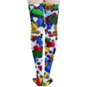 Falling Lego Bricks, Desenho Thigh High Stockings View4