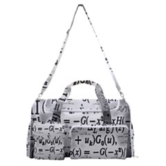 Math Formula Sports Gym Duffle Bag With Shoe Compartment by Bedest