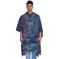 Foroest Nature Trippy Men s Hooded Rain Ponchos by Bedest