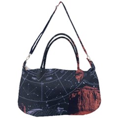 Astrology Surreal Surrealism Trippy Visual Art Removable Strap Handbag by Bedest