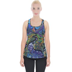 Psychedelic Digital Art Artwork Landscape Colorful Piece Up Tank Top by Bedest