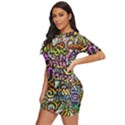 Graffiti Word Seamless Pattern Just Threw It On Dress View2