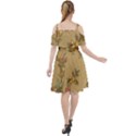 Flowers, Branches, Desenho, Edge, Leaves Cut Out Shoulders Dress View2