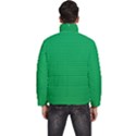 Green Lego Texture, Lego Background, Lego Texture, Green Men s Puffer Bubble Jacket Coat View4