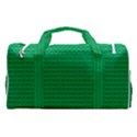 Green Lego Texture, Lego Background, Lego Texture, Green Sports Gym Duffle Bag with Shoe Compartment View2