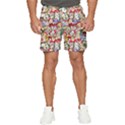 Pattern Kitten Christmas Men s Runner Shorts View1