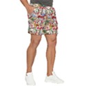 Pattern Kitten Christmas Men s Runner Shorts View2