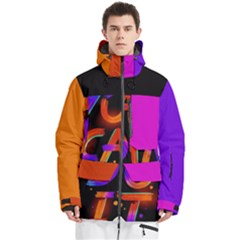 You Can Do It Men s Multi Pockets Zip Ski And Snowboard Waterproof Breathable Jacket by Givinglala