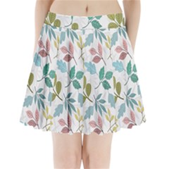 Leaf Seamless Pattern  Pleated Mini Skirt by Safari