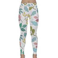 Leaf Seamless Pattern  Classic Yoga Leggings by Safari