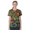 Circles, Colorful Women s Cotton T-Shirt View1