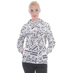 Embrace The Magic Inspirational Phrase Pattern Women s Hooded Pullover by dflcprintsclothing