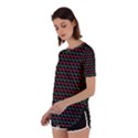 Geometric Abstract Pattern Line Perpetual Short Sleeve T-Shirt View2