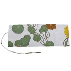 Nasturtium Flowers Plant Leaves Roll Up Canvas Pencil Holder (s) by Salmanaz77