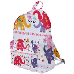 African Elephant Cute Cartoon Seamless Shading Cartoon Character The Plain Backpack by Bedest