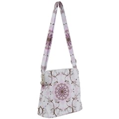 Floral Flora Flower Seamless Pattern Zipper Messenger Bag by Bedest