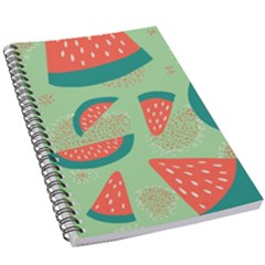 Watermelon Dots Summer Pattern 5 5  X 8 5  Notebook by Bedest