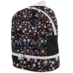 Pearls And Stones Zip Bottom Backpack by dedoma