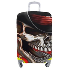 Confederate Flag Usa America United States Csa Civil War Rebel Dixie Military Poster Skull Luggage Cover (medium) by Ket1n9