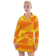 Pattern Abstract Triangle Simple Women s Long Sleeve Casual Dress by Bedest