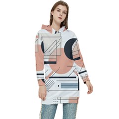 Abstract Architecture Women s Long Oversized Pullover Hoodie by Bedest