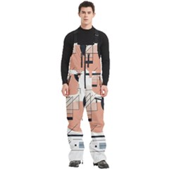 Abstract Architecture Men s Front Zip Ski And Snowboard Bib Pants by Bedest